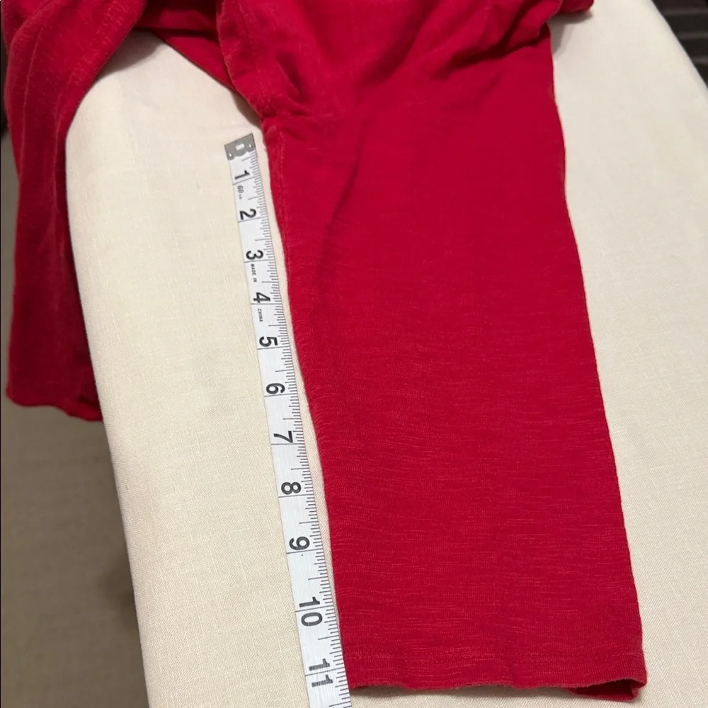 Chico's The Ultimate Red Tee Shirt Women's Tunic, V-Neck, 3/4 Sleeve, Size Large - Picture 8 of 9